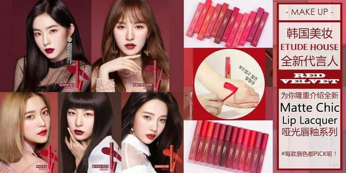 MURAH ETUDE HOUSE - Matte Chic Lip Lacquer (Red Velvet)
