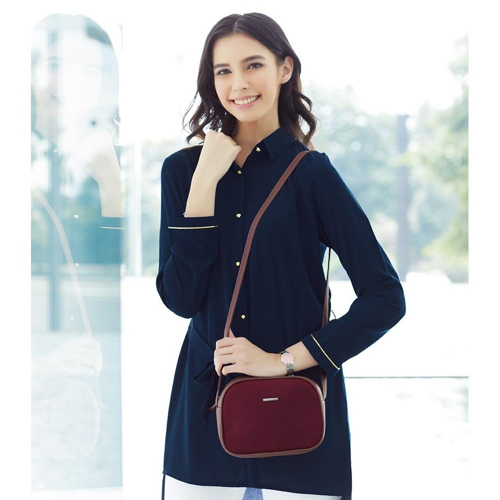 TAS SOPHIE MARTIN IMPORT SOURDIERE T3377M2 WANITA KULIT UNGU SLEMPANG DISKON MEMBER HARGA PROMO