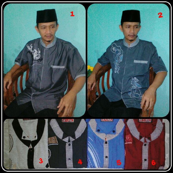 baju-koko-katun-triji-3g-muslim-taqwa-dewasa-lengan-pendek-big-size-hitam MP