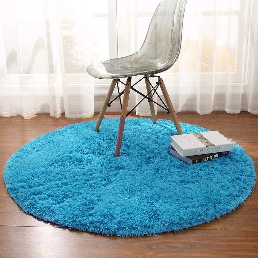 karpet bulat / karpet bulu lembut / karpet lantai / karpet rasfur D100