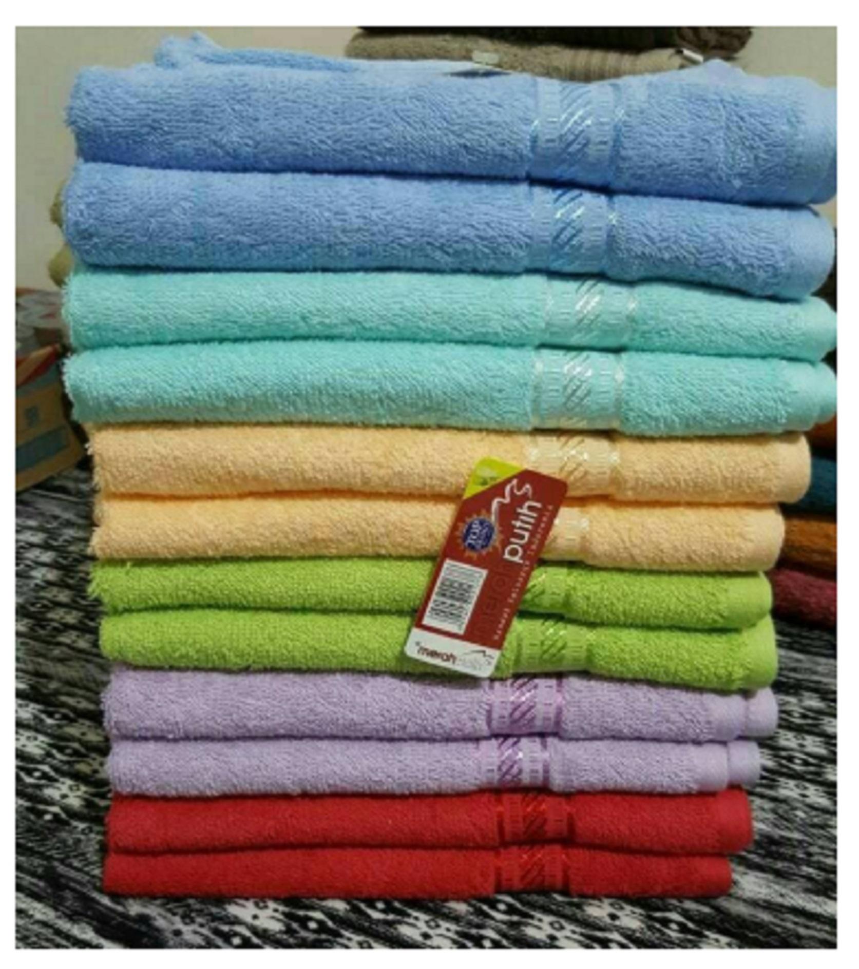 BEST SELLER Handuk Merah Putih Dewasa Uk 70 x 140 - 1 Pcs