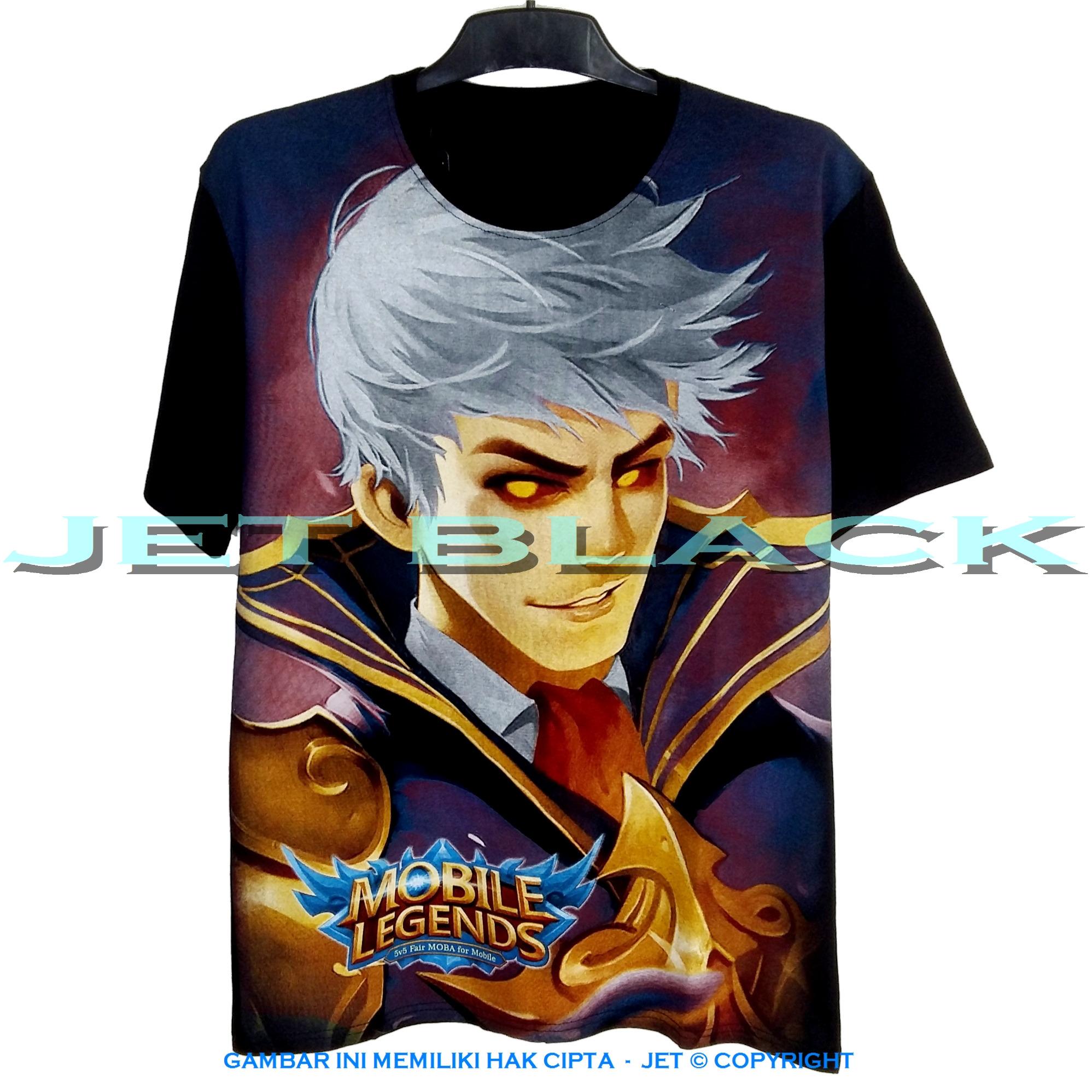 JET – Kaos Mobile Legend ALUCARD INFERNO Distro T-Shirt Fashion Soft Cotton Combed 30s Pria Wanita Cewe Cowo Baju TShirt 3D Terbaru Kekinian Animasi Gambar Kartun Mobil Mobilelegend Jakarta Bandung Legends Atasan Pakaian Murah Lengan Keren Bagus Anime
