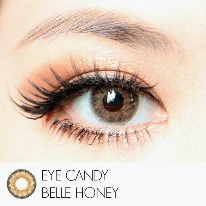 Promo Warna Mata Softlens Eyecandy Belle Honey - Brown Coklat Madu