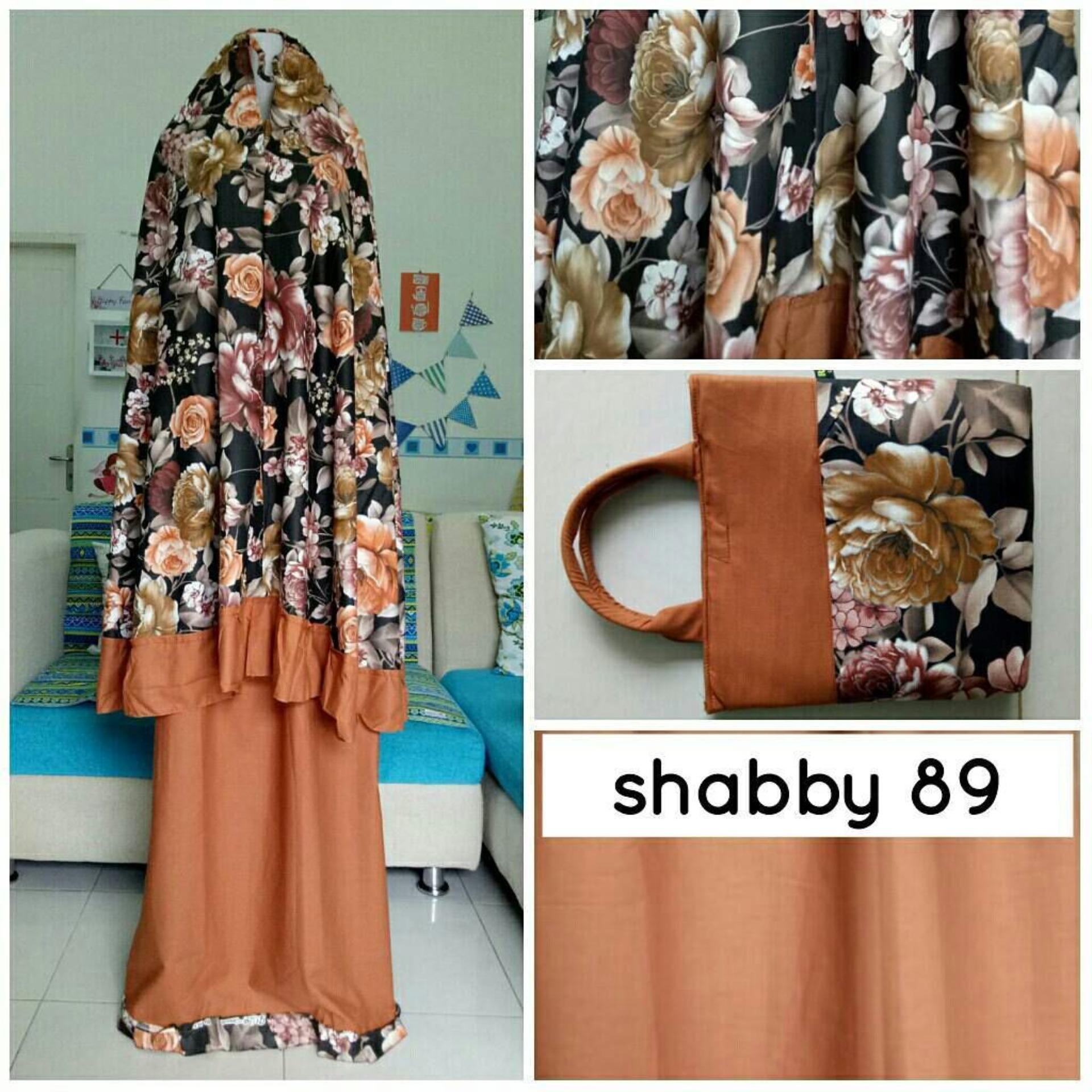 IZZAT Mukenah Shabby Chic katun jepang asli trend 2018 - Adem dan tidak menerawang