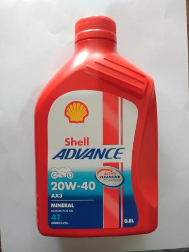 Oli Shell Advance Ax3 20W 40 0.8L