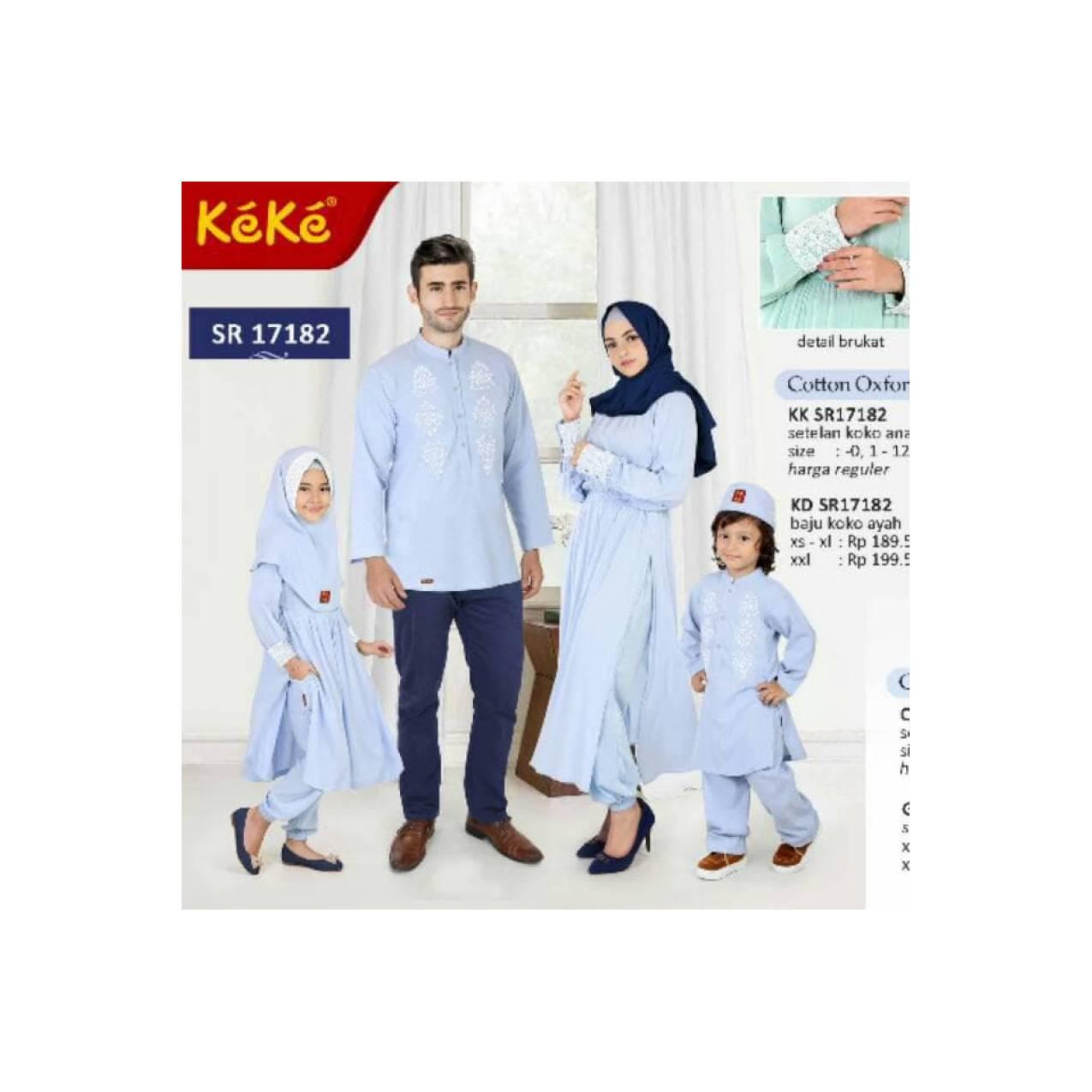 Gamis & Koko Dewasa Baju Muslim Keke Seragam Keluarga Couple Sarimbit