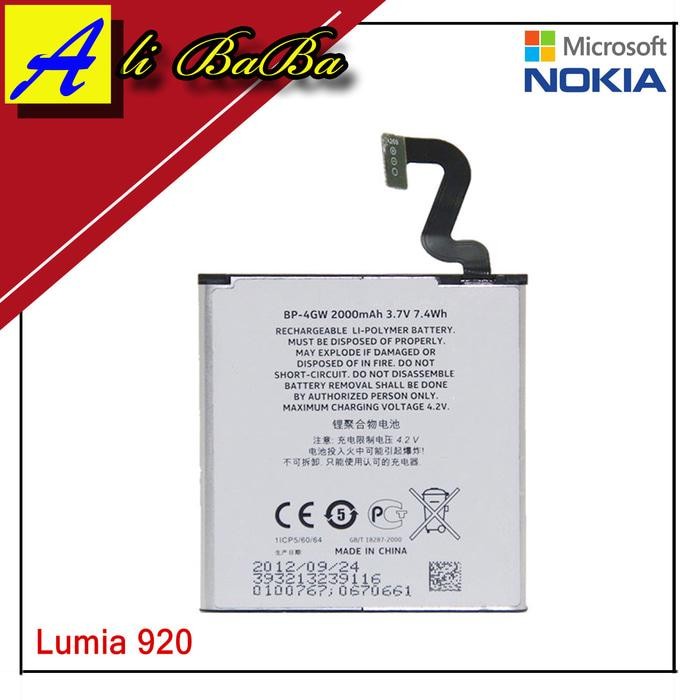 Baterai Hanphone Nokia Lumia 920 BP-4GW Batre HP Battery Nokia Lumia