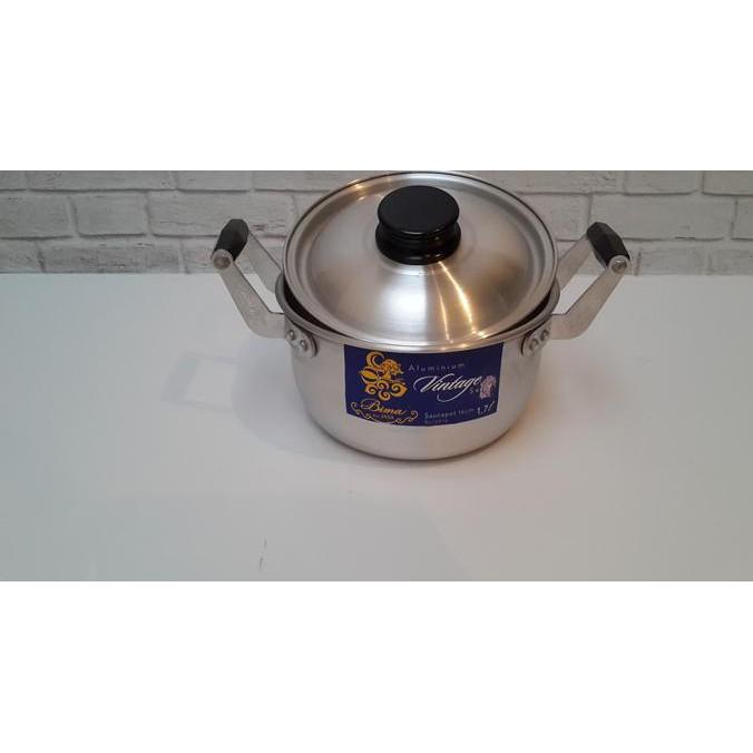 Bima Panci Aluminium Saucepot 16Cm 1-7Liter Made In Indonesia Stok Terbatas !!