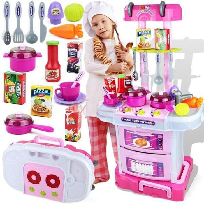 LITTLE CHEF KITCHEN SET KOPER 3IN1 PINK ,MAINAN ANAK CEWEK PEREMPUAN - jYxHOc