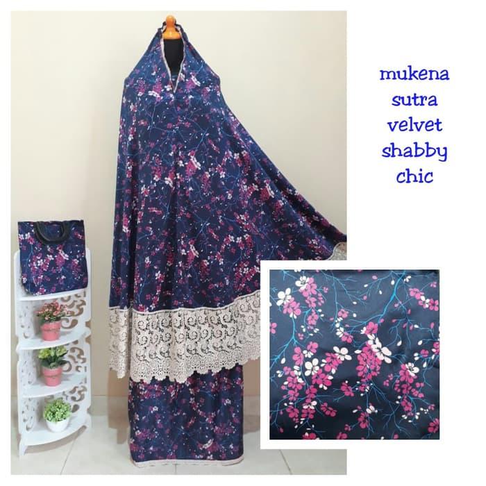 MUKENA S,.U,T,R,A, VELVET NAVY RENDA m - mukena katun dewasa terbaru / mukena katun anak termurah / mukena katun dewasa berkualitas / mukena katun dewasa bagus / mukena anak / mukena anak bordir / mukena bordir cantik / mukena anak terlaris / mukena anak
