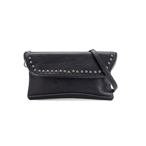 Tas Studded Zipper Wristlet Clutch Bag