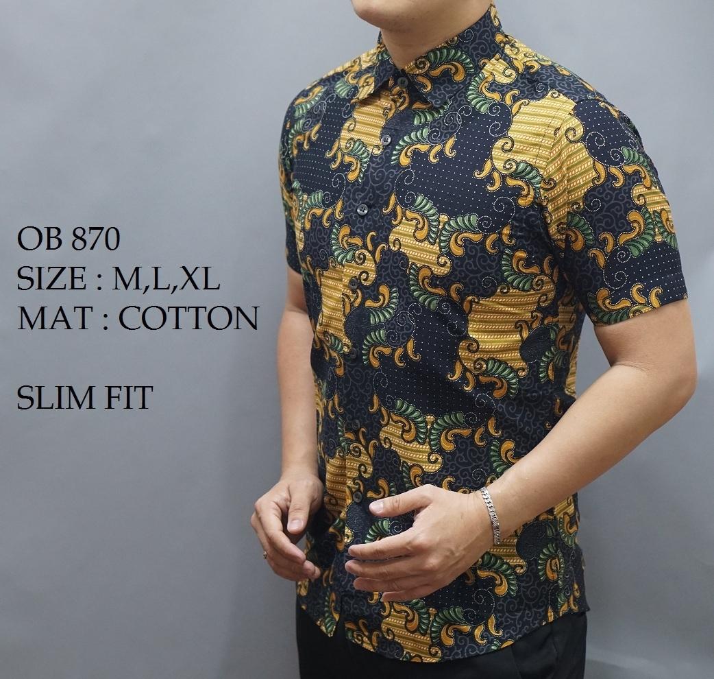 Zimplle Slimfit Batik Pria OB 870 Multicolor