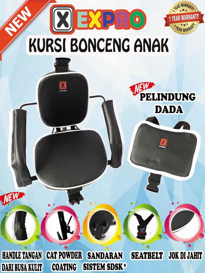 Kursi / Jok bonceng boncengan anak depan motor matic polos ||| JOK motor anak | sarung| hidrolik| sandaran belakang | kulit| custom | nmax | cover| jaring| vario | beat | sandaran| cover| variasi | c70 | mio | cb | rx king |