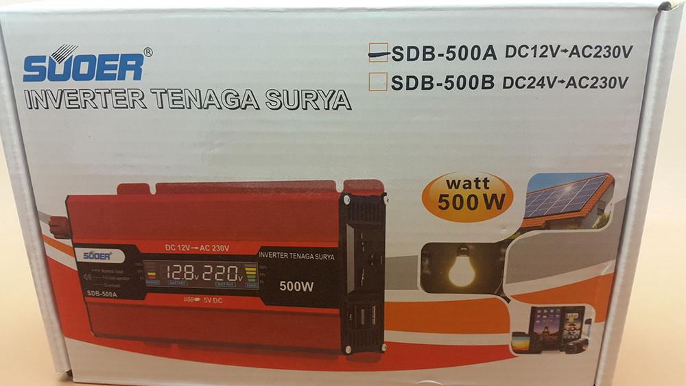 Inverter SUOER 500w with LCD Display SDB-500A