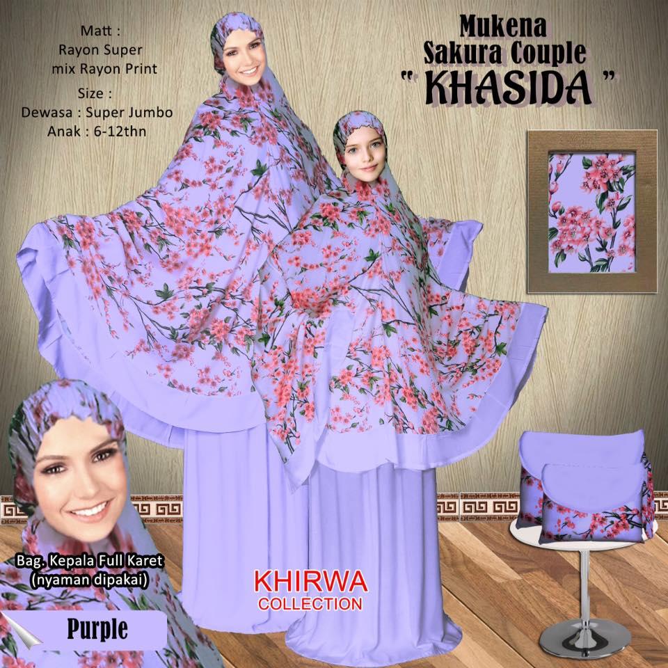 D.ONE.SHOP Mukena Bali Couple Khasida Exclusive Rayon Janger Super Jumbo - Anak