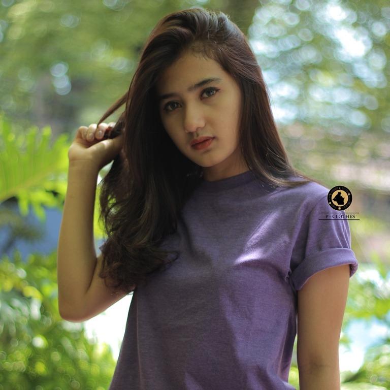 KAOS POLOS COTTON COMBED PREMIUM BANDUNG PRIA WANITA DEWASA PURPLE MISTY