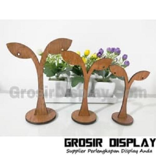Anting display giwang kayu pajangan aksesoris harga murah meriah terjangkau grosir termurah kebutuhan keperluan perlengkapan toko