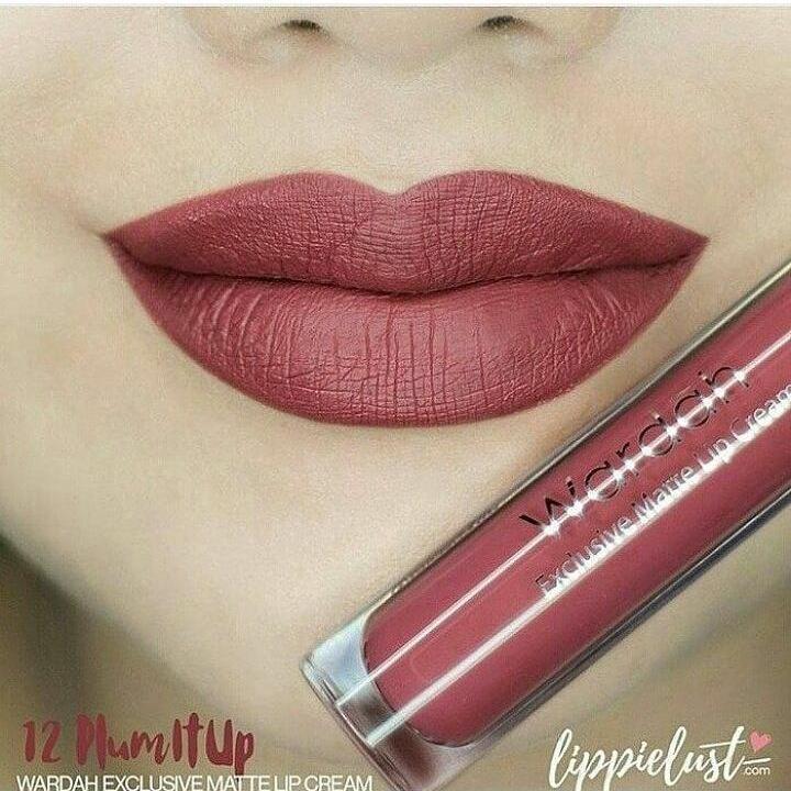 Wardah Exclusive Matte Lip Cream No 12 Plum It Up