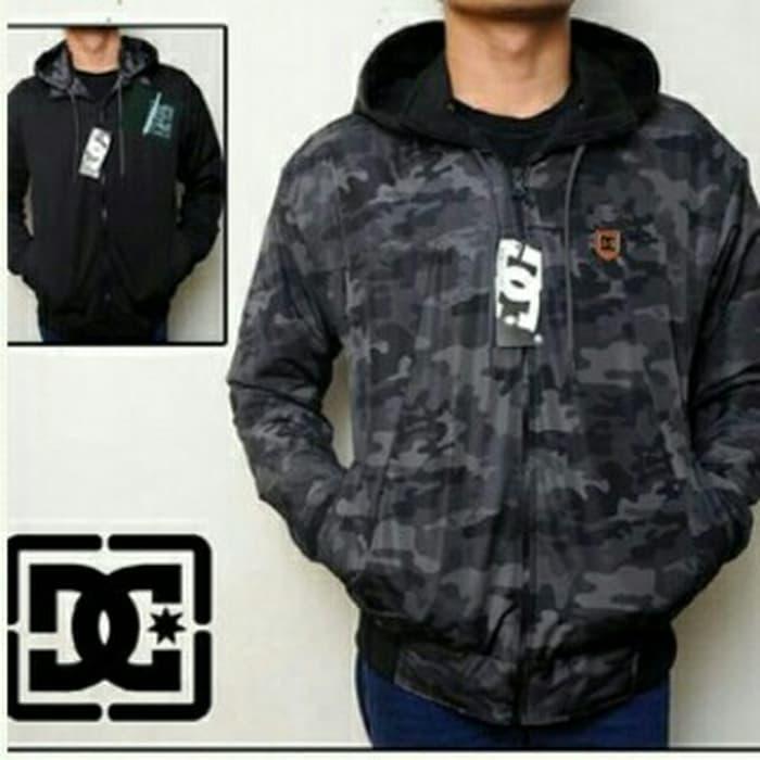 Hemat 10%!! JAKET DC BOLAK BALIK ARMY - ready stock