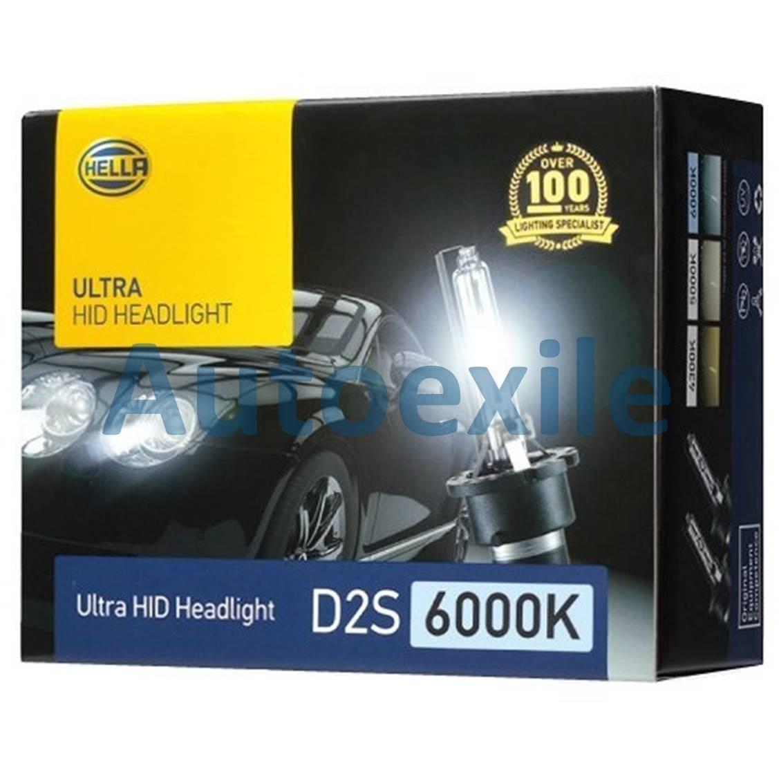 Hella Ultra HID D2S 85V 35W 6000K Putih Lampu Mobil BMW E39 E60 E61 X3 Elysion Harrier Murano Juke All New Accord Odessay