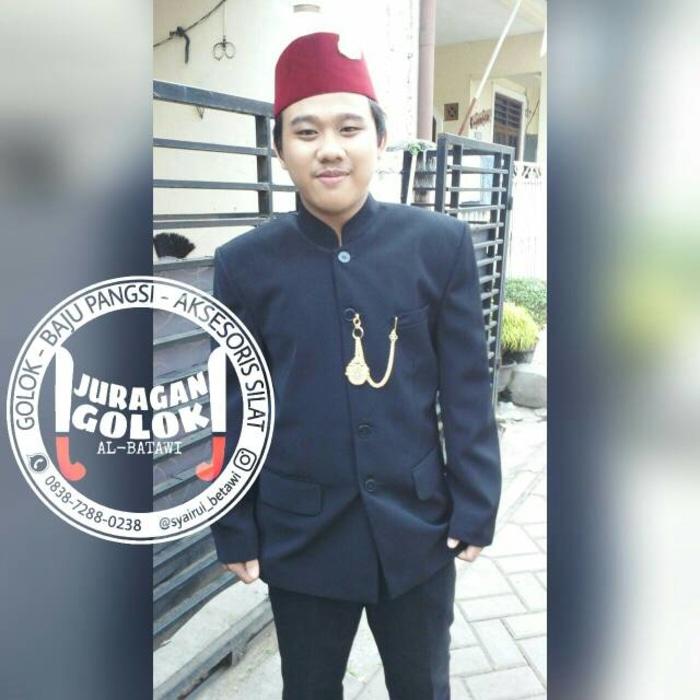 Jas Abang Betawi Baju Demang Beskap Betawi Jas Betawi Palang Pintu - Hitam, S - LyUJNy