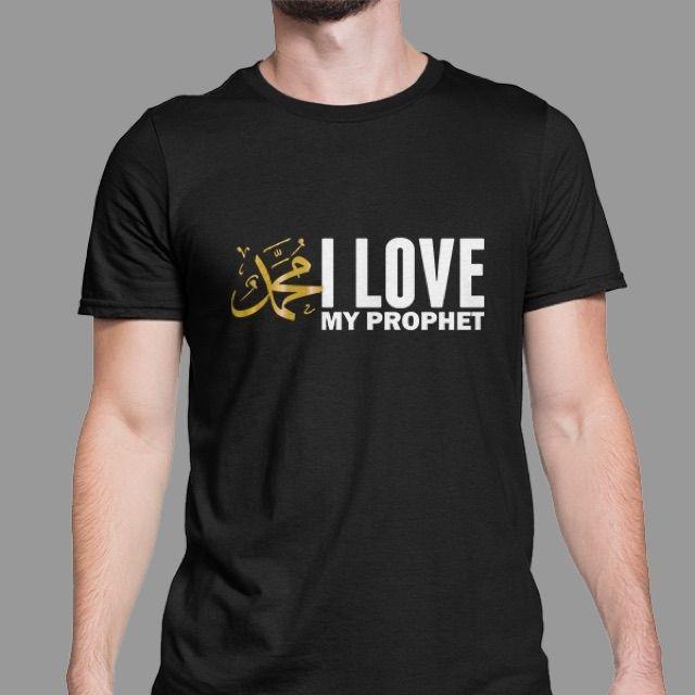 Kaos Tshirt Dakwah Islami Muslim I Love My Prophet Baju Distro Pria Wanita Katun Combed 30s