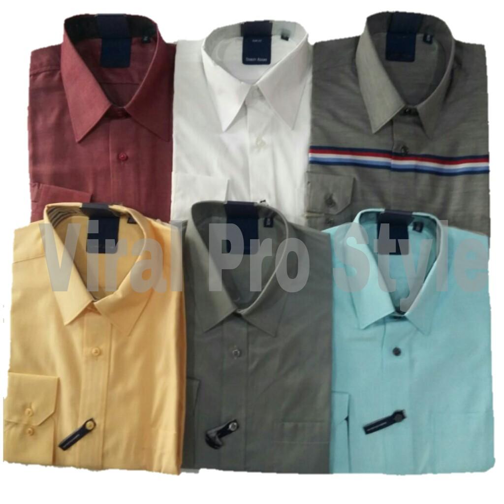 Viral Guido - Busana Muslim Polos Pria Pakaian Polos Hem Pria Kemeja Formal Pria Stanley Adams Original