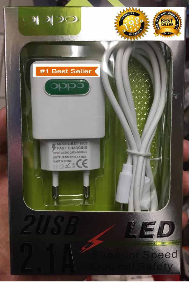 OPPO Fast Charging 2.1 A Charger Carger Casan Chasan Cas HP Handphone F1S F3 F5 F7 F9 A37 A83 A71 A39 A59 A33 A57 F1 F1 PLUS FIND 7_MGM27