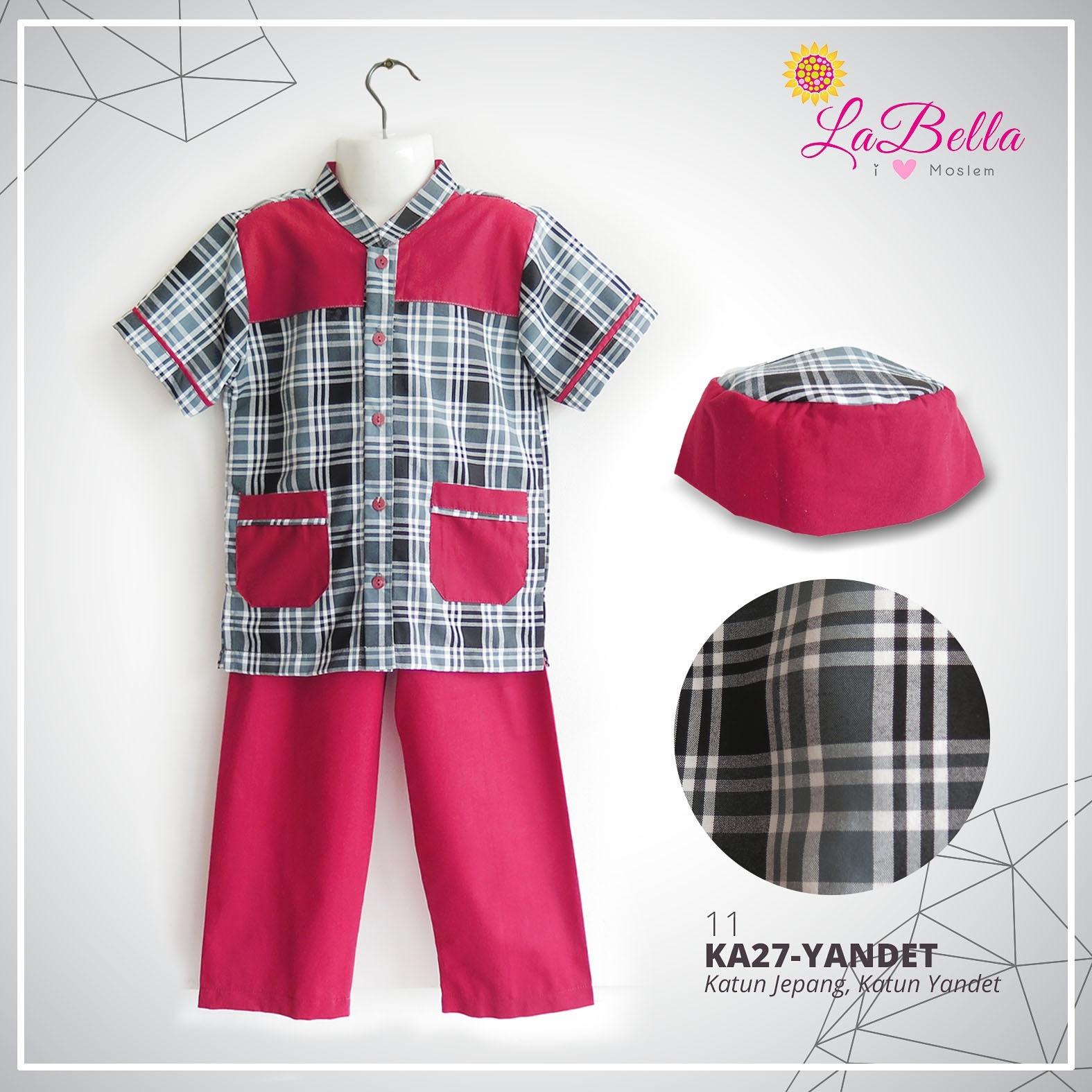 Koko Anak 2-7th LaBella Katun Jepang Merah