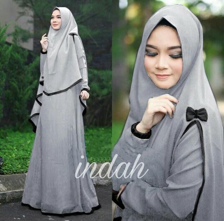 INDAH SYARI GAMIS l PAKAIAN MUSLIM UNTUK LEBARAN l MAXI l HIJAB PEREMPUAN l KERUDUNG l PEREMPUAN SYARIAH l ABU ABU COKELAT SUSU GREEN HIJAU GREY
