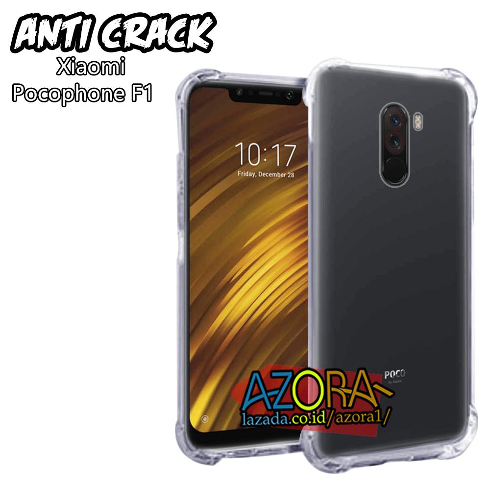 Case Anti Crack Xiaomi Pocophone F1 ( Poco ) Master Of Speed Ultra Thin Anti Shock Jelly Silikon Shockproof Softcase Azora - Bening
