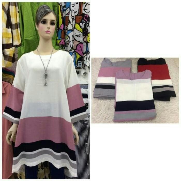CLLAIRE BAJU TUNIK BLUS GAMIS WAKA JUMBO WANITA GROSIR