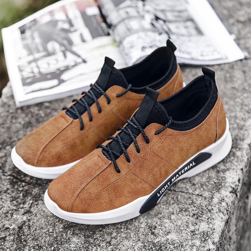 SEPATU SNEAKER COWOK KOREA MURAH IMPOR BROWN TO ACTION FASHION STYLE GAYA CASUAL