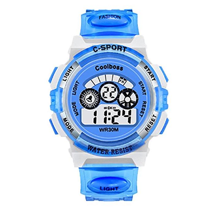 Coolboss Jam Tangan Anak Pria Wanita Sport Korea Fashion Digital Quartz Men Women Kids Watch