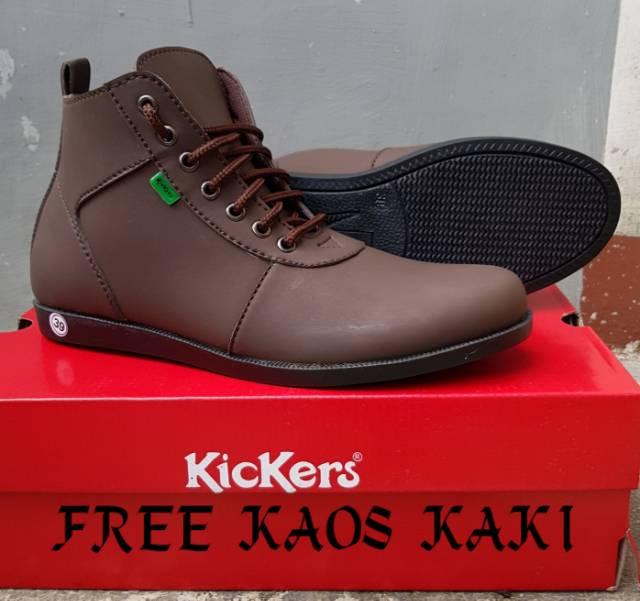 KICKERS - Sepatu Pria Boots Casual Brodo Kickers Untuk Santai Jalan-Jalan Bonus Kaos Kaki
