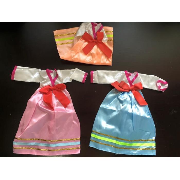 Baju Boneka Barbie Berbi Hanbok Traditional Korea - I8kxd4