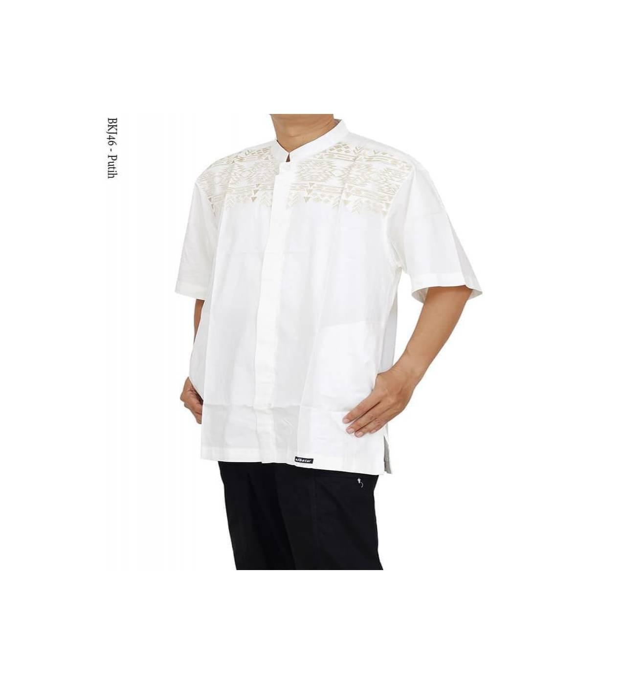 Best Baju Koko Albatar JUMBO XXL - XXXXL Lengan Pendek Katun Tebal