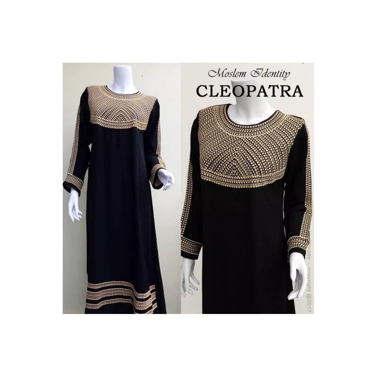 PROMO ! Gamis Lebaran Bahan Tricotine Lembut - Model Cleopatra