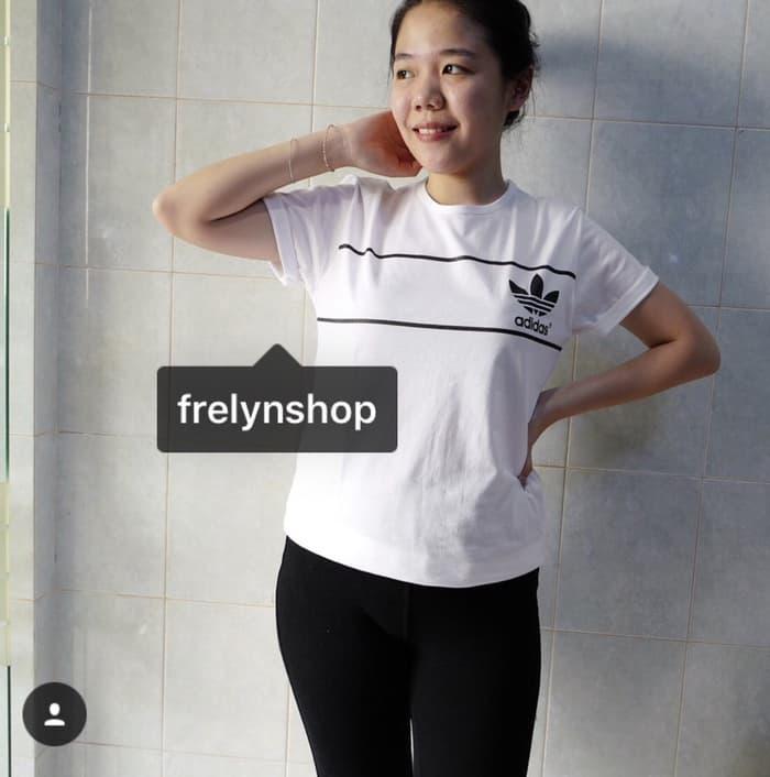 TERLARIS !!! New Arrival Tshirt/ kaos o-neck / ADIDAS GARIS KECIL W