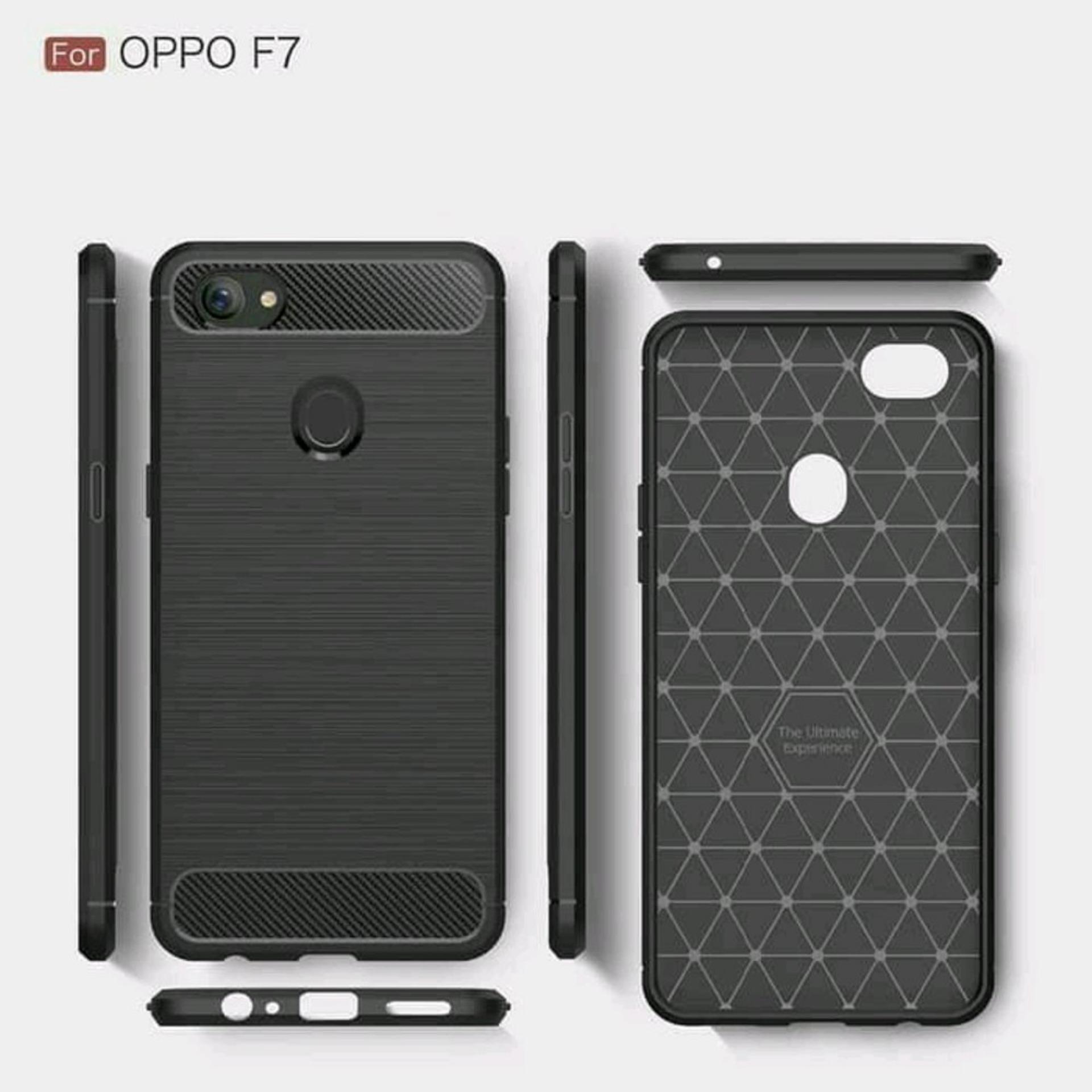 LOLLYPOP Back case Brused Series Oppo A83 Black Hitam TPU Jelly Silcone Softcase Backcover Shockproof