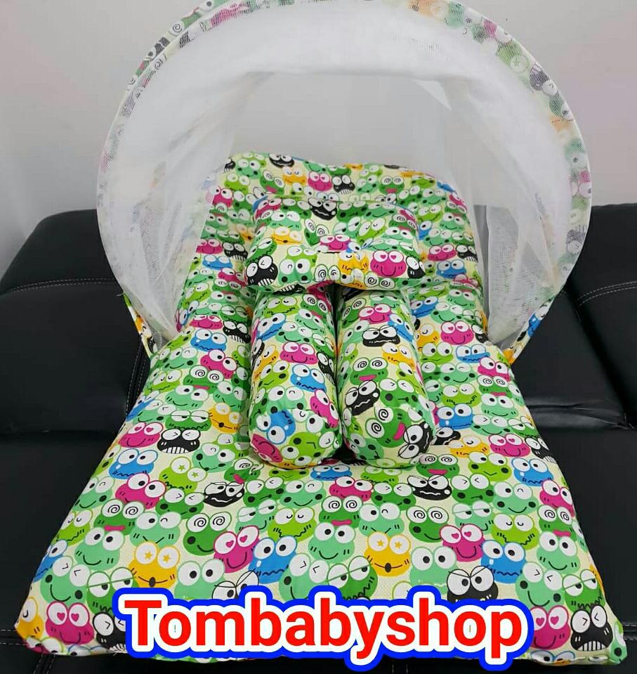 KASUR BAYI KELAMBU MOTIF KEROPI PINK