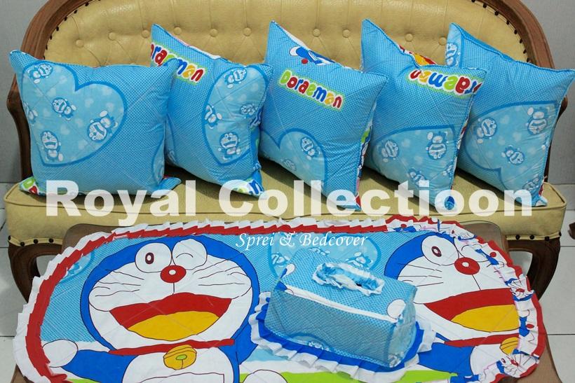 Sarung Bantal Sofa/Sarung Bantal Kursi/Sofaset/ Homeset DORAEMON LOVE