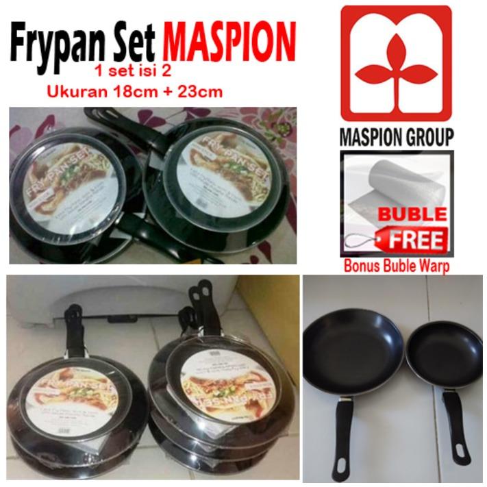 Teflon MASPION 2 PCS Fancy Fry Pan Set Teplon Wajan Anti Lengket