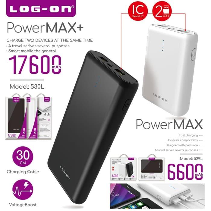 Powerbank Log On PowerMax+ 17600mAh 530L Power bank pb