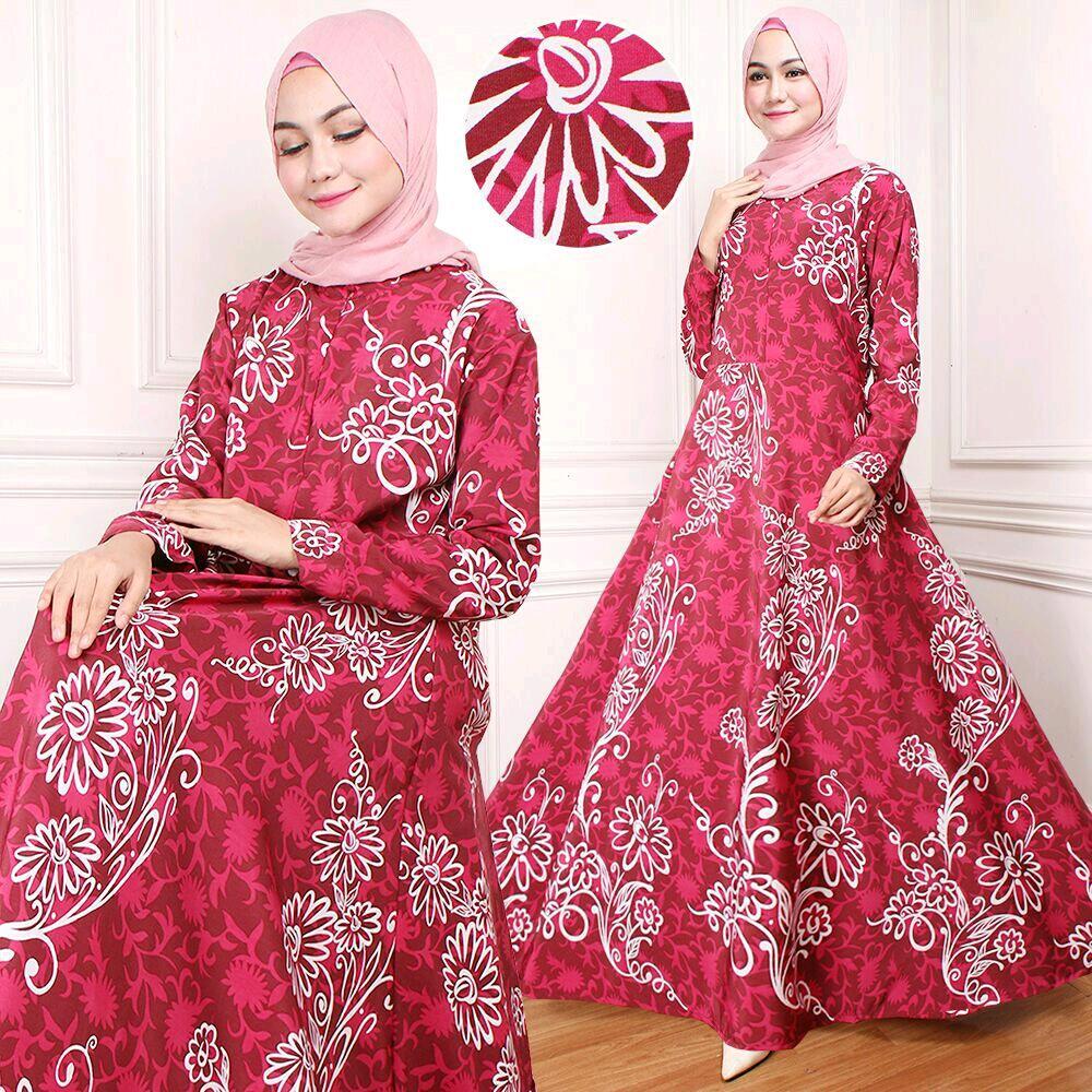 Gamis Woolpeach Fantasi 4W No Pasmina di lapak Toko Kembar Tanah Abang rinymangiwa