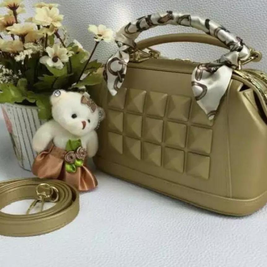 Tas Fashion Wanita JELLY DOCTOR STUDED import