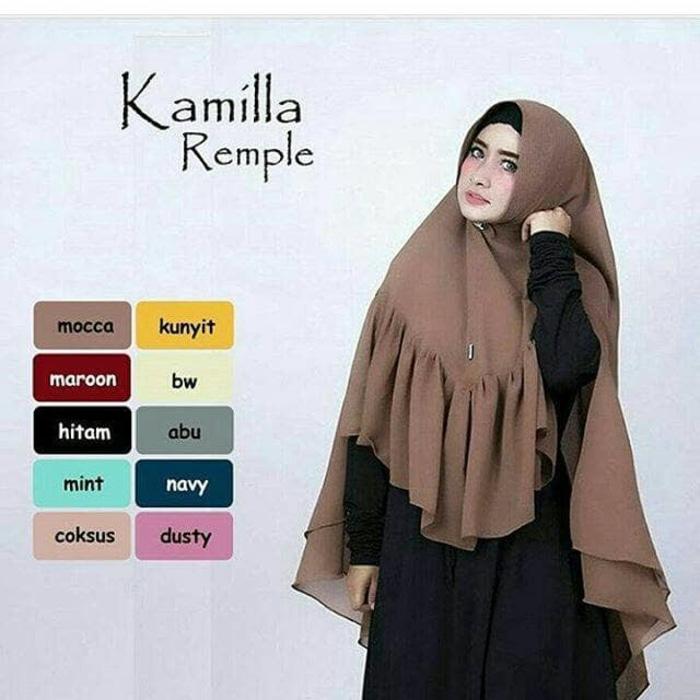 Kamilla rempel syari Sifon hijab jilbab kerudung khimar A0518