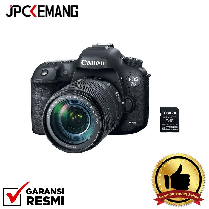 Canon EOS 7D II kit 18-135mm + W-E1 Wifi jpckemang GARANSI RESMI