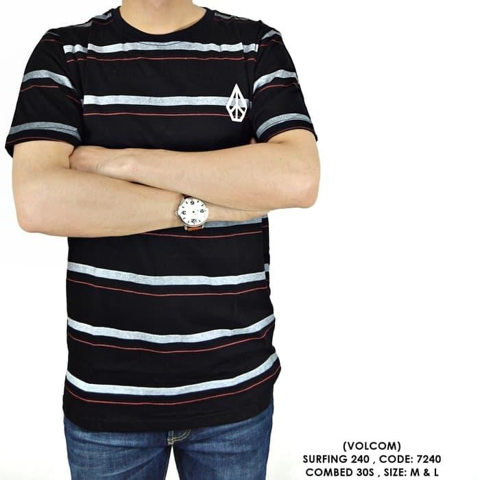 BAJU KAOS SURFING DISTRO VOLCOM STONE 42 COWOK PRIA PREMIUM