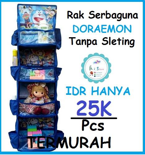 Rak Kosmetik TANPA SLETING DORAEMON / Rak Sebaguna DORAEMON